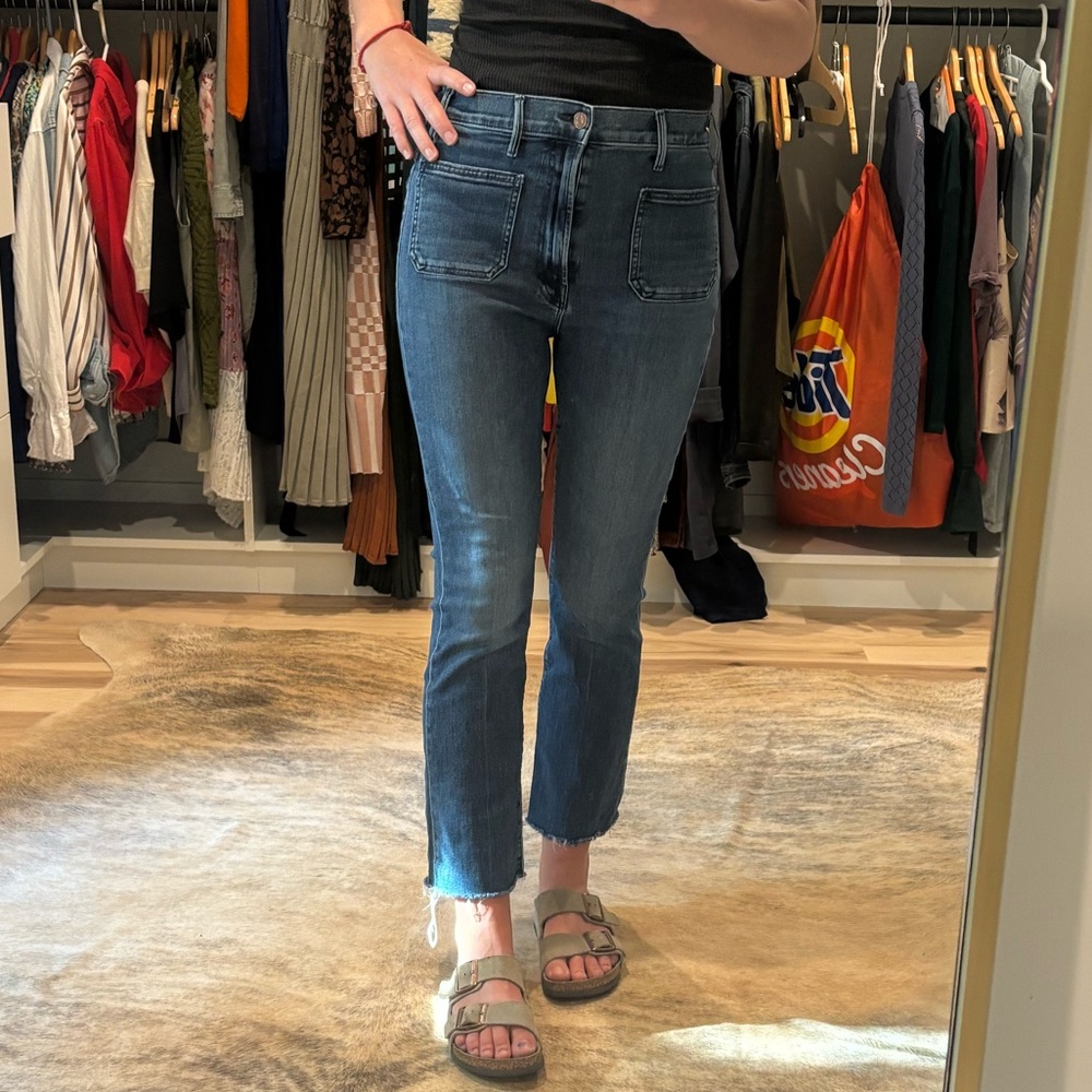 MOTHER denim cropped jeans